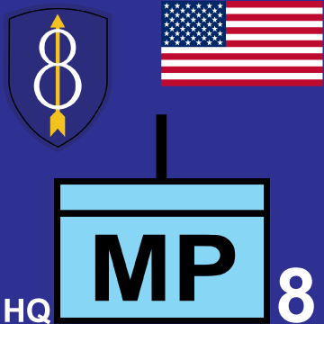 8th Train Headquarters and Military Police marker
